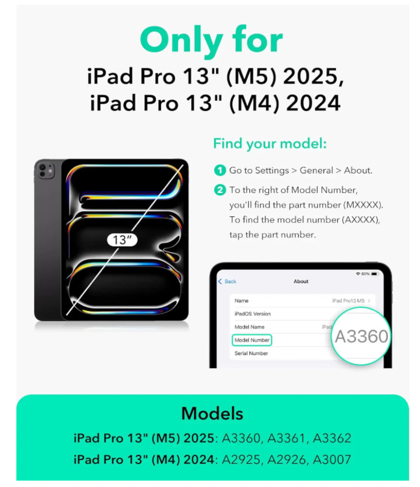 Carcasa Transparente Con Ranura Para iPad Pro 13 M5 2025 4