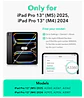 Carcasa Transparente Con Ranura Para iPad Pro 13 M5 2025 - Miniatura 4