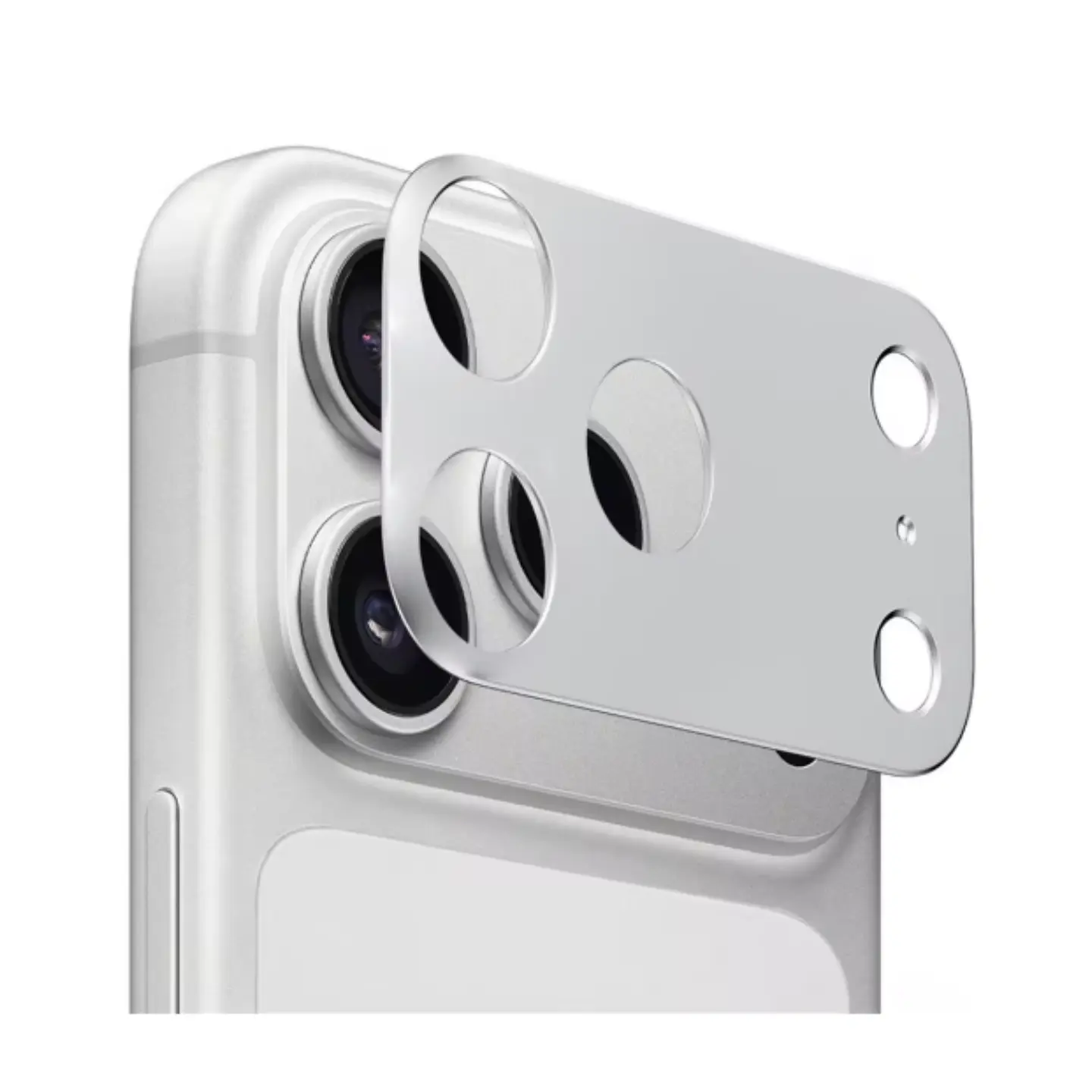 Protector trasero de cámara para iPhone 17 Pro Max Silver 1