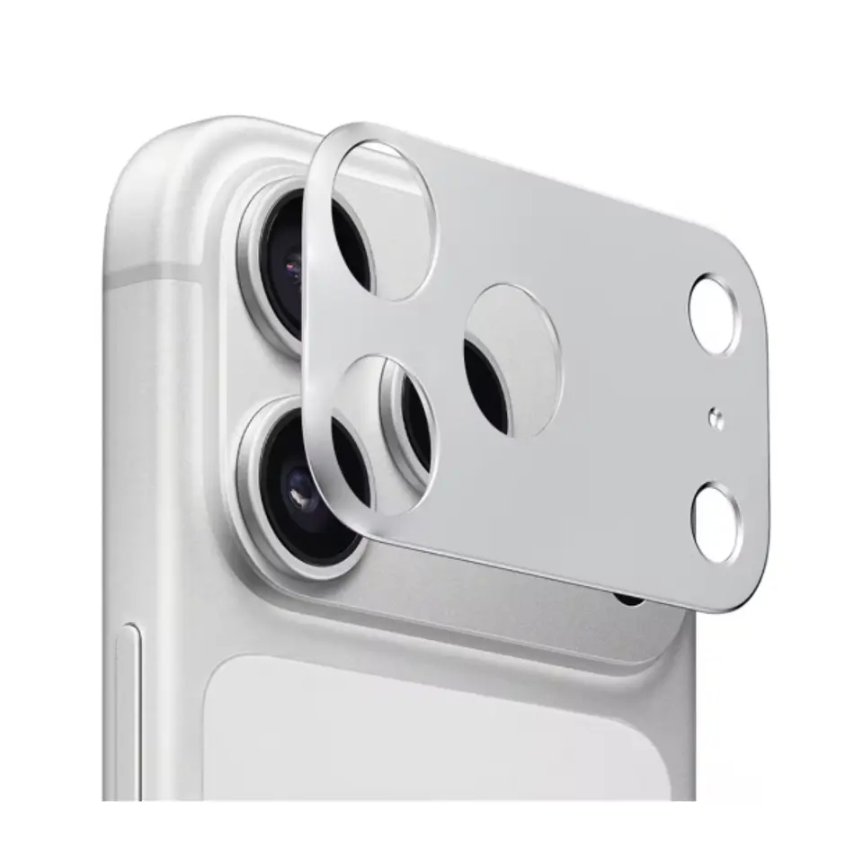 Protector trasero de cámara para iPhone 17 Pro Max Silver 1