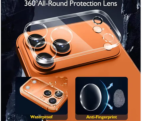 Protector Trasero de Cámara para iPhone 17 Pro Transparente