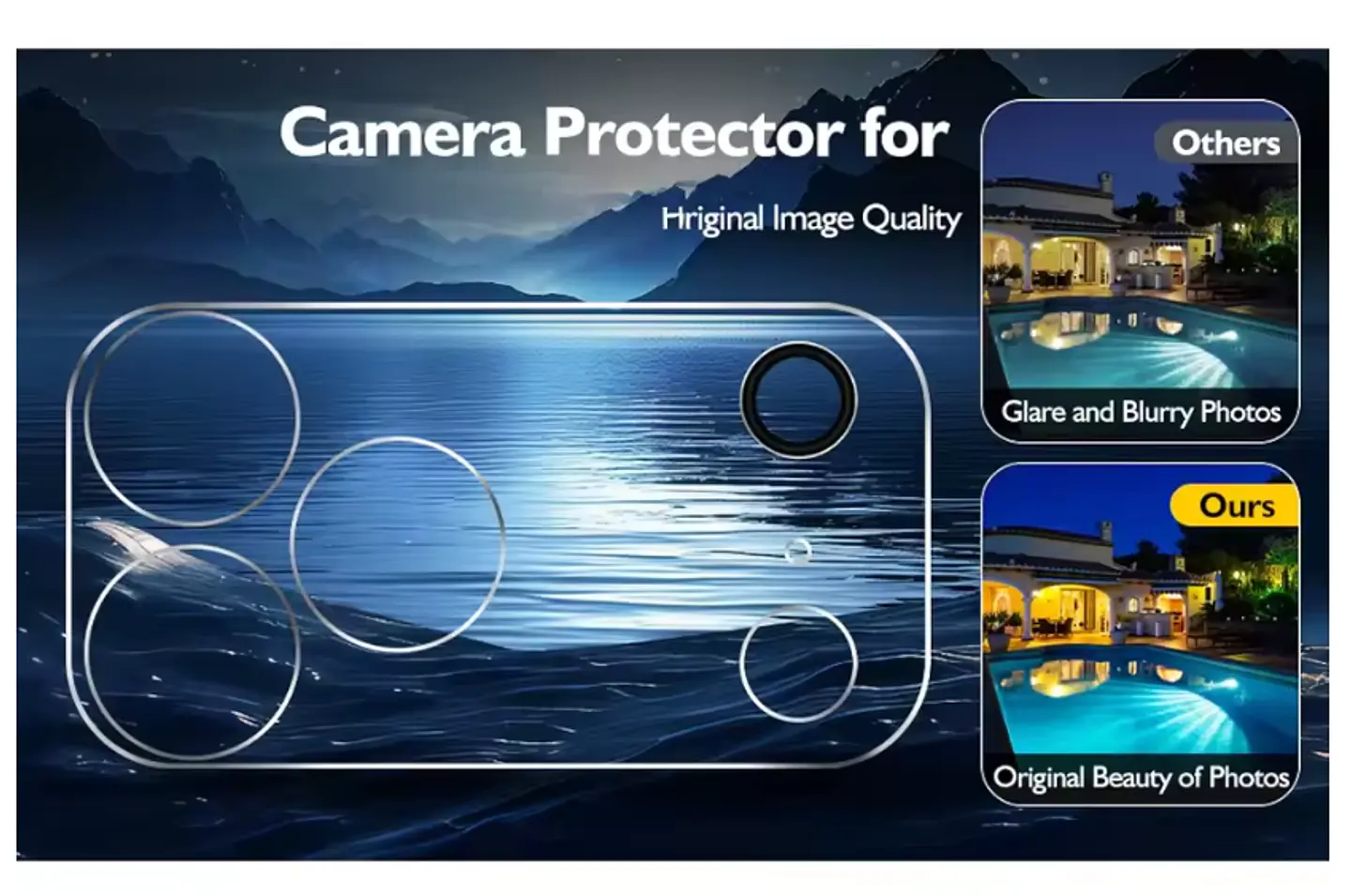 Protector Trasero de Cámara para iPhone 17 Pro Transparente 3