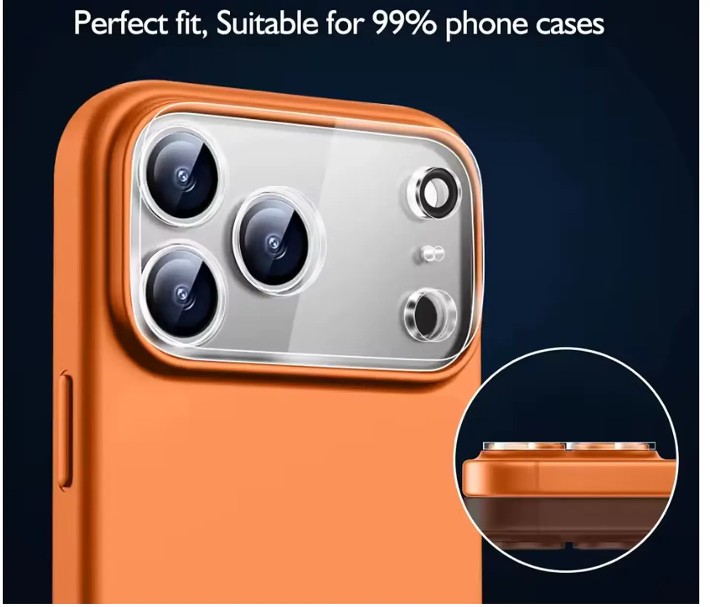 Protector Trasero de Cámara para iPhone 17 Pro Transparente 4