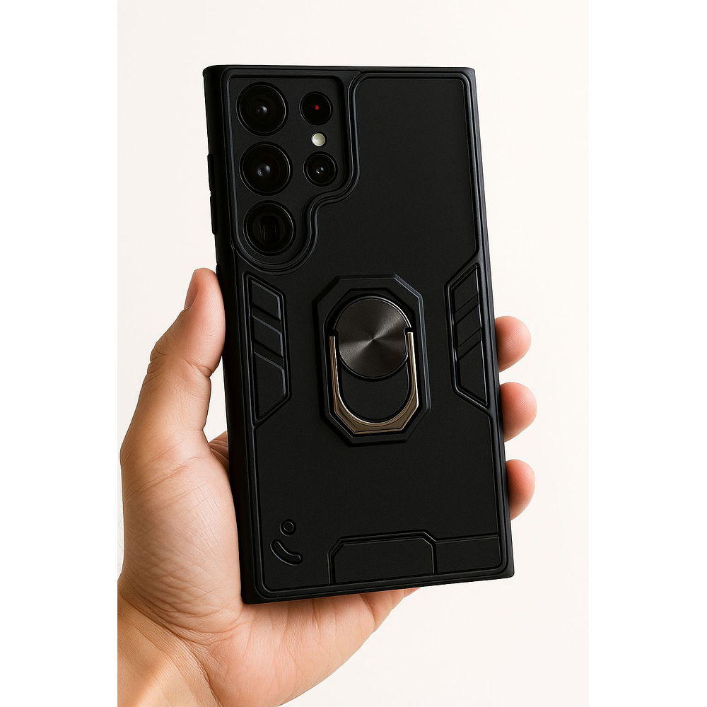 Carcasa Para Samsung S26 Ultra Anti Golpes Anillo Negro