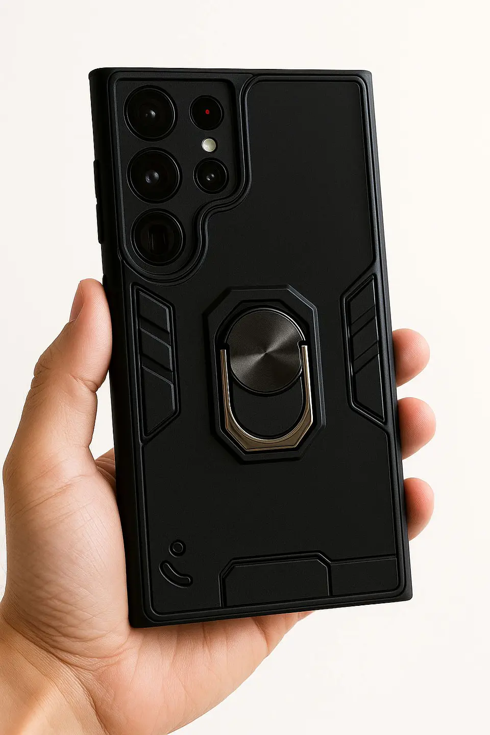 Carcasa Para Samsung S26 Ultra Anti Golpes Anillo Negro 2