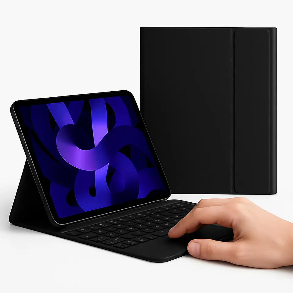 Funda Con Teclado Negro Para iPad 10ma Gene 10.9 Touchpad 3