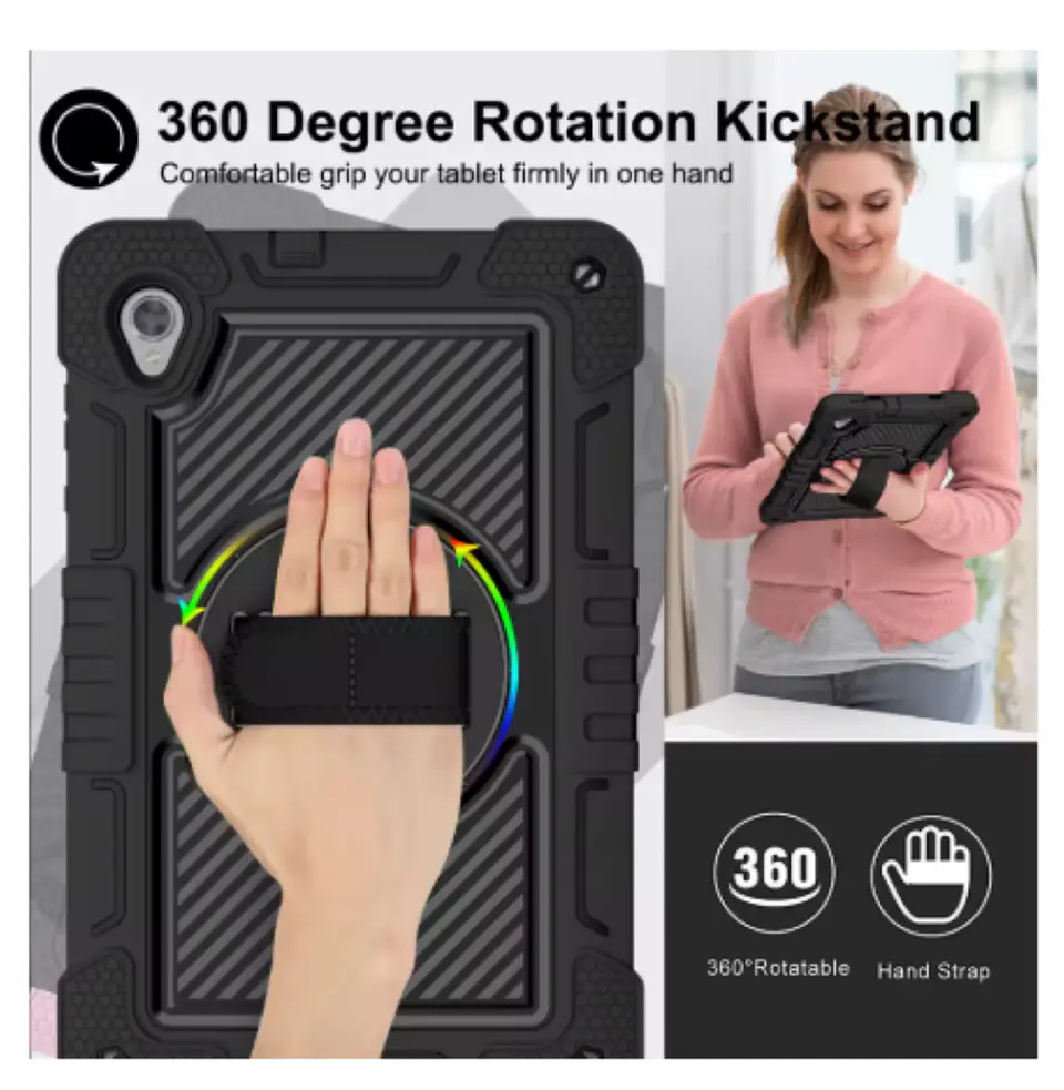 Funda Carcasa Antigolpes 360 Para Tablet S10 Fe 10.9 Correa 3