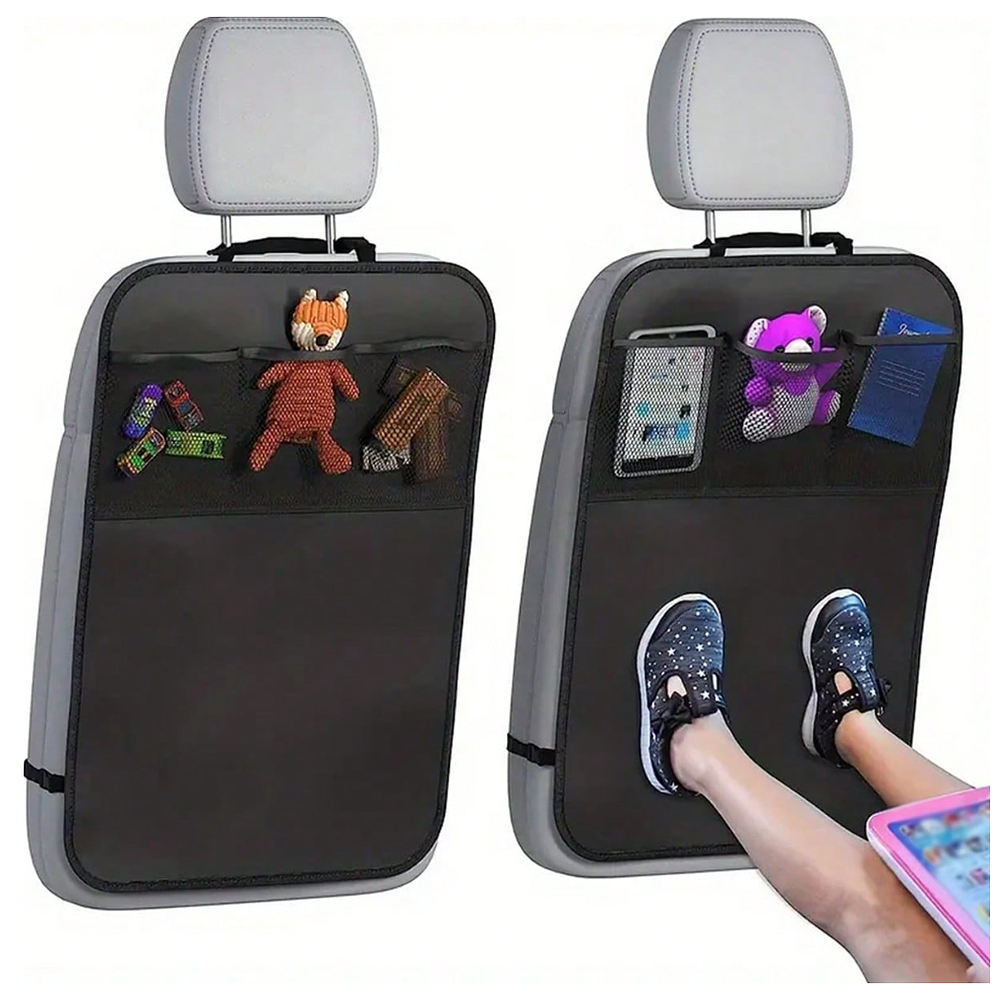 Protector Respaldo Asiento Auto Silla Bebe Soporte Tablet