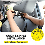 Protector Respaldo Asiento Auto Silla Bebe Soporte Tablet