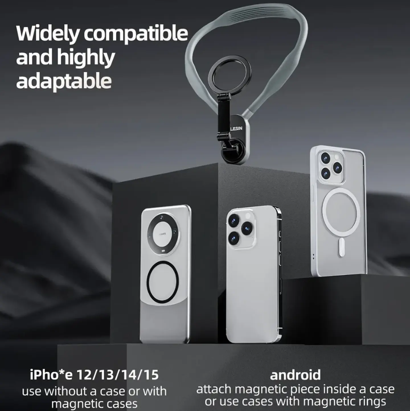 Soporte De Cuello Para Celular Con Anillo Magnético 5