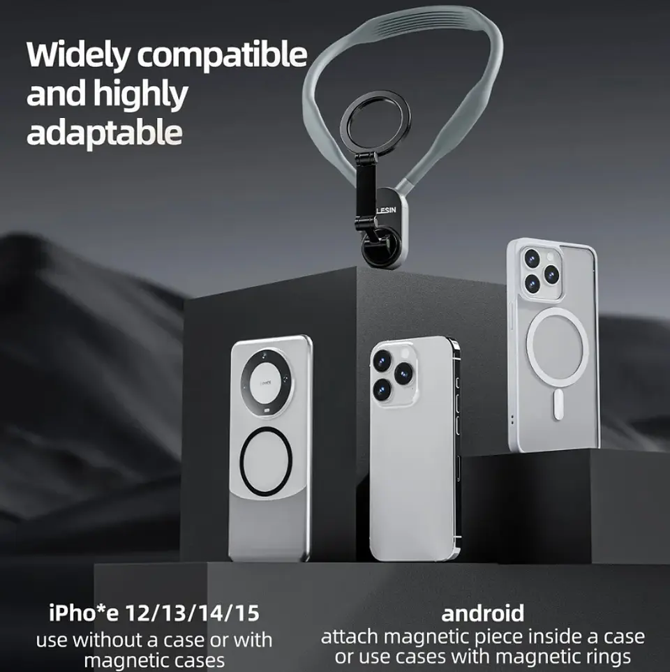 Soporte De Cuello Para Celular Con Anillo Magnético 5