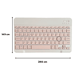 Funda Con Teclado Rosado Para Tablet Lenovo M11 11 Español