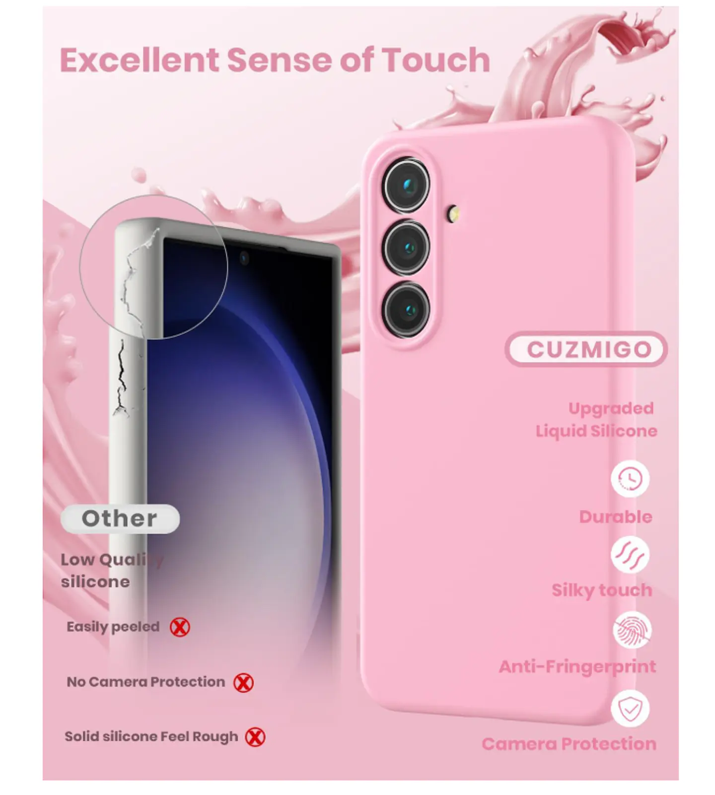 Carcasa Funda Para Samsung S26 Silicona Color 3