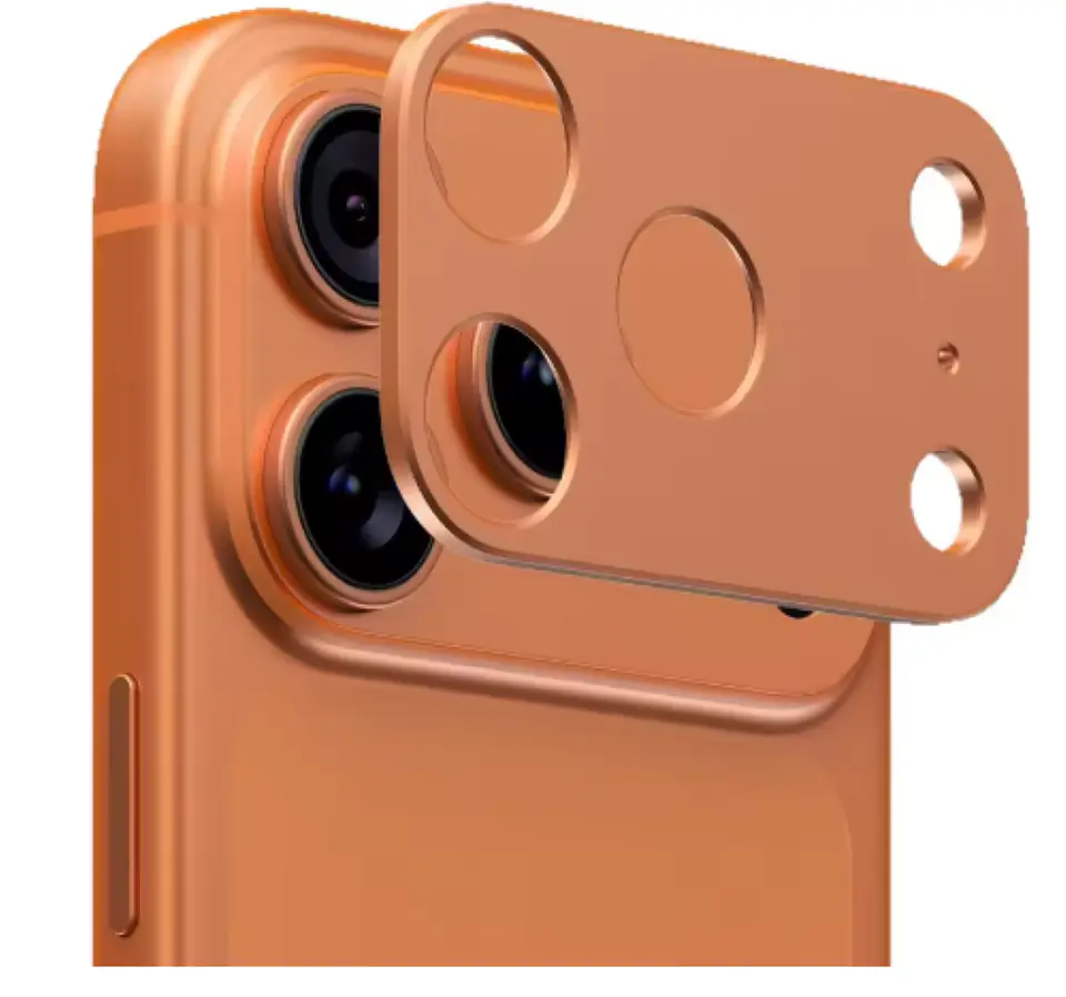 Protector trasero de cámara para iPhone 17 Pro Orange 1