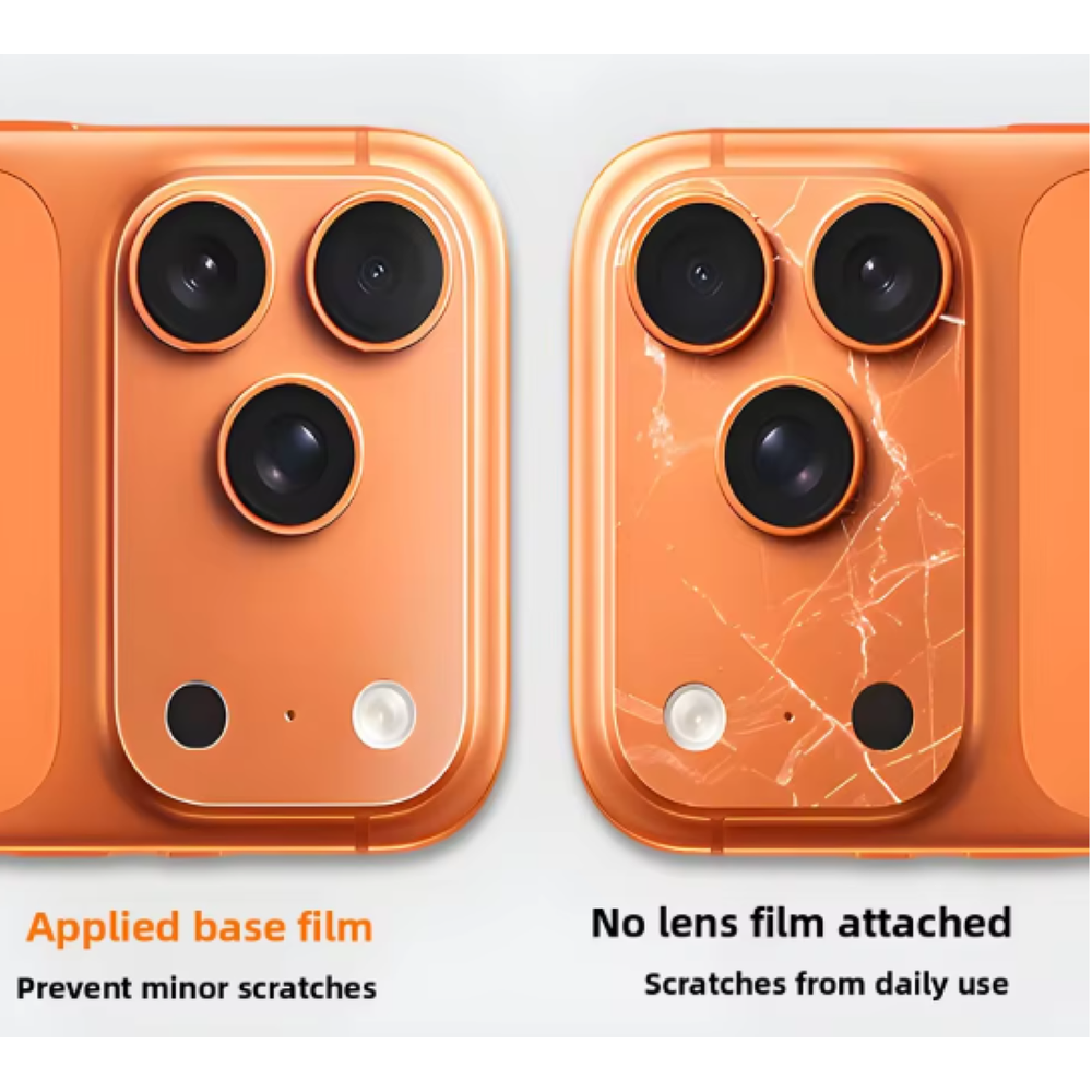 Protector trasero de cámara para iPhone 17 Pro Orange