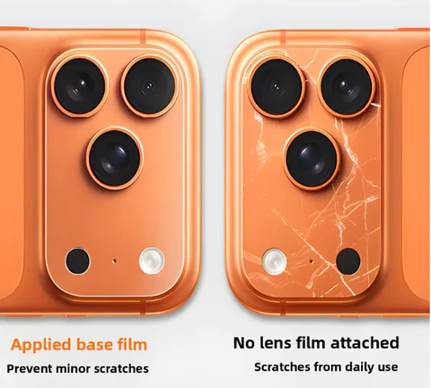 Protector trasero de cámara para iPhone 17 Pro Orange