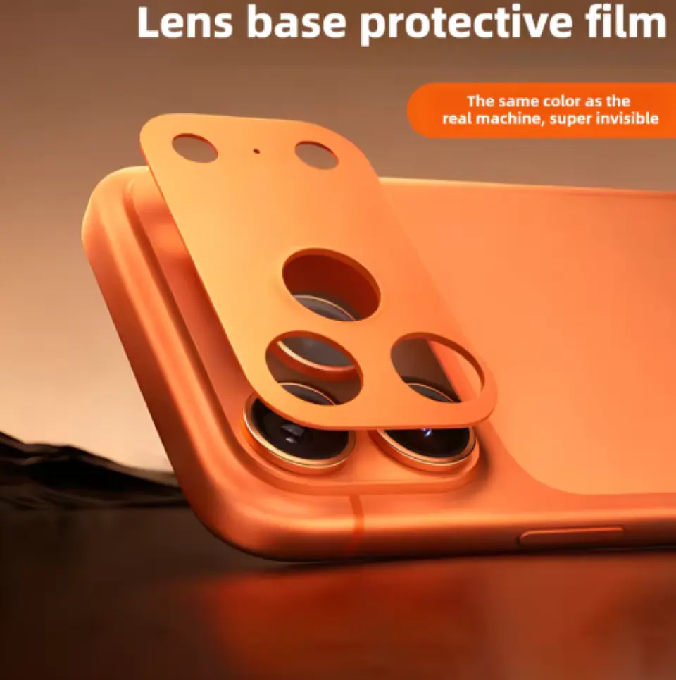 Protector trasero de cámara para iPhone 17 Pro Orange 3