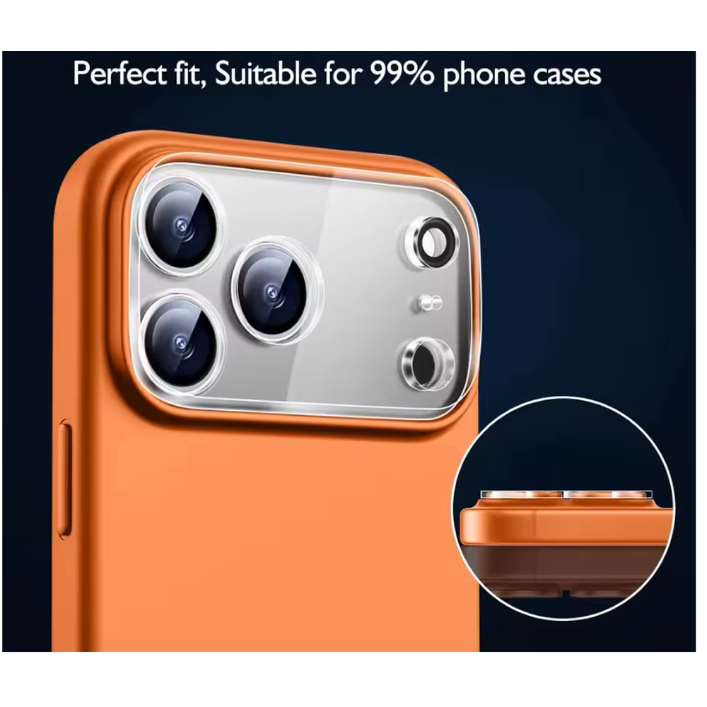 Protector de cámara para iPhone 17 Pro Max Transparente