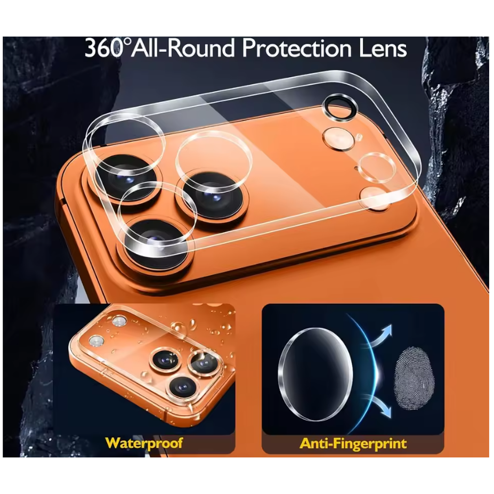 Protector de cámara para iPhone 17 Pro Max Transparente