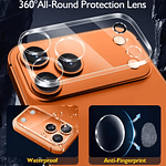 Protector de cámara para iPhone 17 Pro Max Transparente