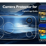 Protector de cámara para iPhone 17 Pro Max Transparente