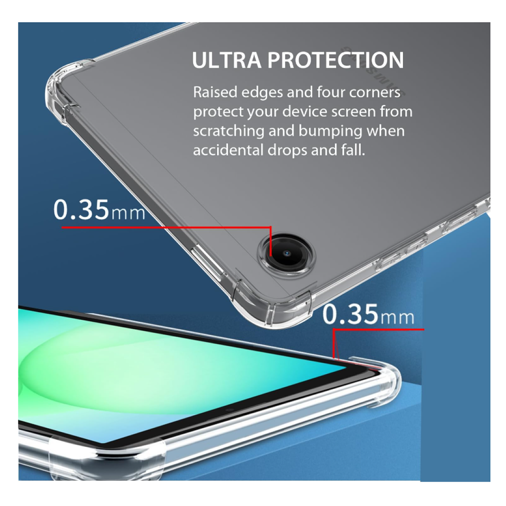 Carcasa Transparente Reforzada Para Tablet Samsung A11 Plus