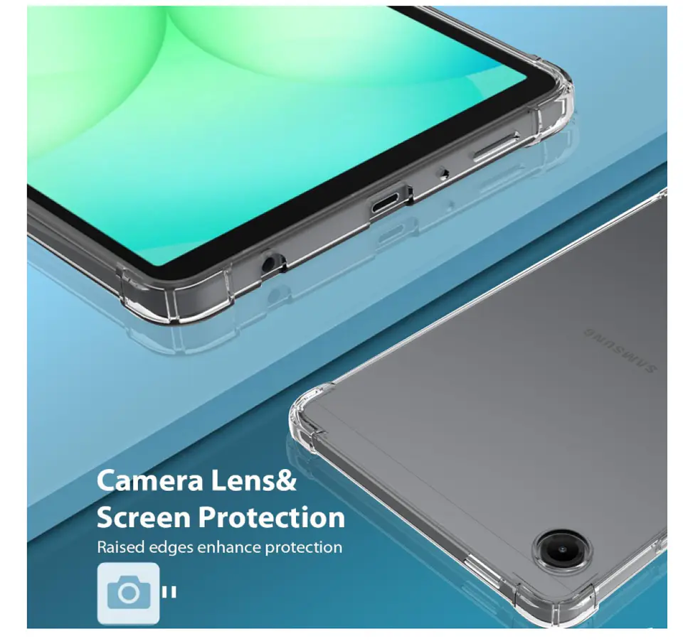 Carcasa Transparente Reforzada Para Tablet Samsung A11 Plus 5