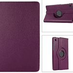 Carcasa Funda Giratoria Para iPad 7ma 8va 9na 10.2 Morado