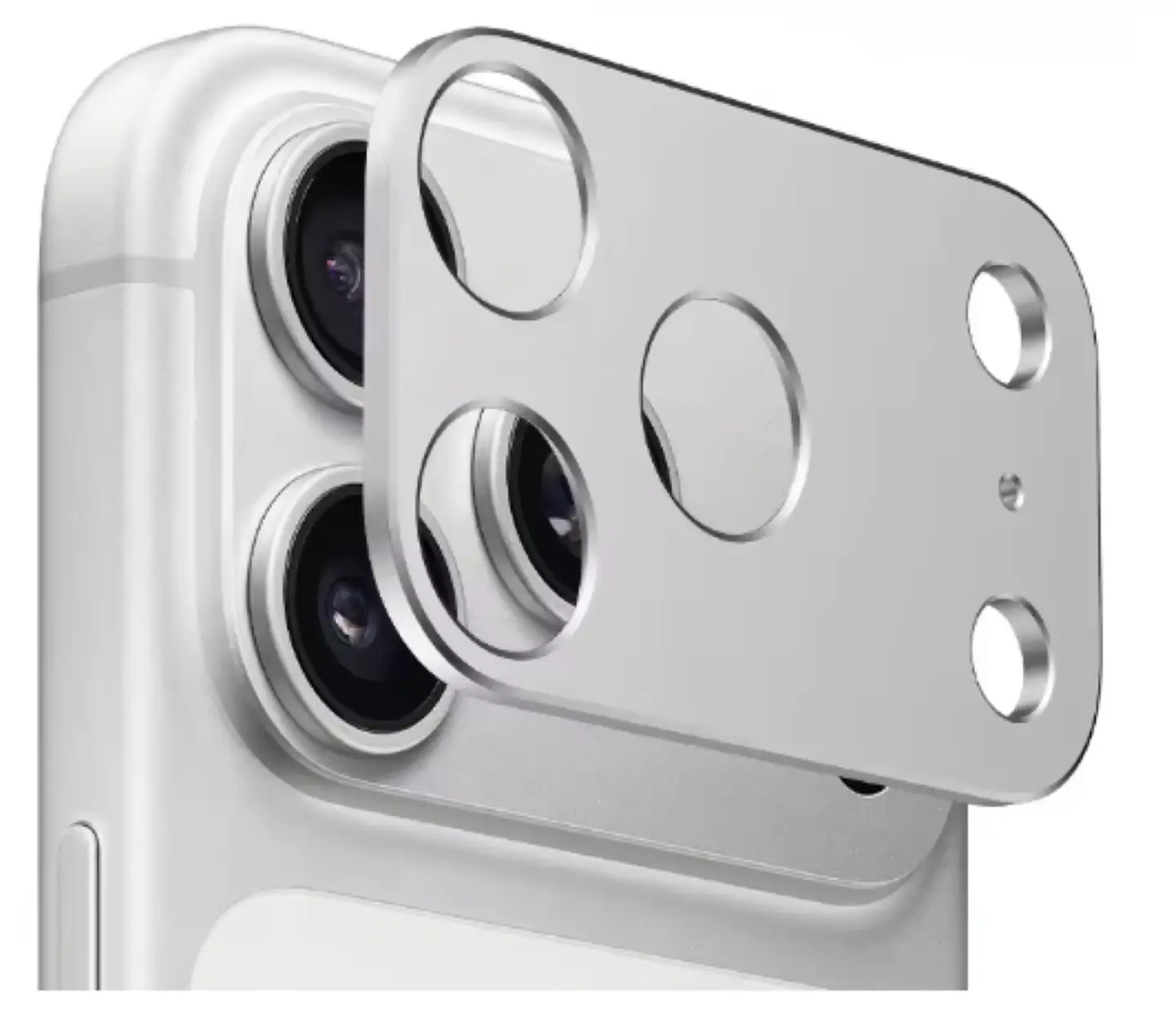 Protector trasero de cámara para iPhone 17 Pro Silver 2