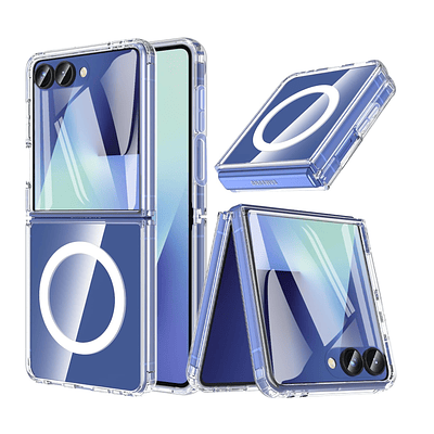Carcasa Para Samsung Z Flip 7 Transparente MagSafe