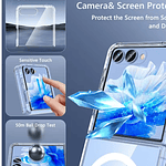Carcasa Para Samsung Z Flip 7 Transparente MagSafe