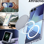 Carcasa Para Samsung Z Flip 7 Transparente MagSafe
