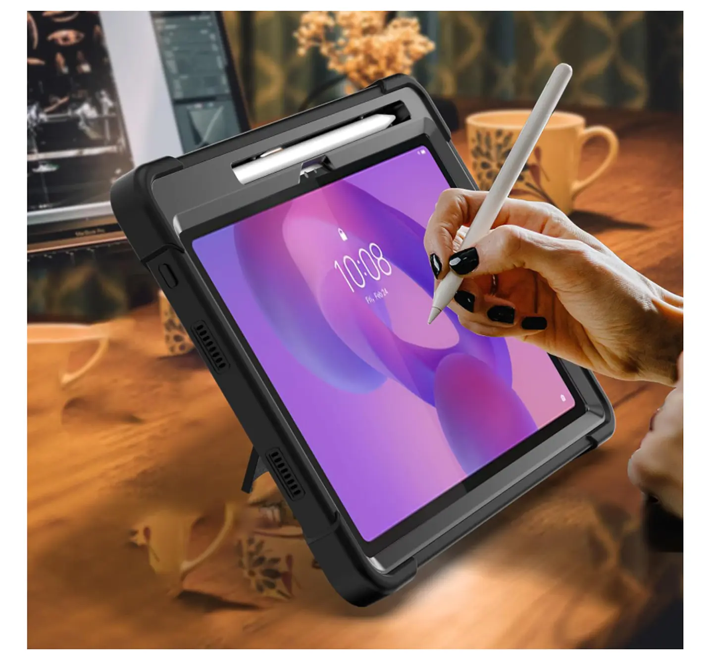Funda Carcasa Antigolpes 360 Para Tablet Idea Tab Plus 12.1 4