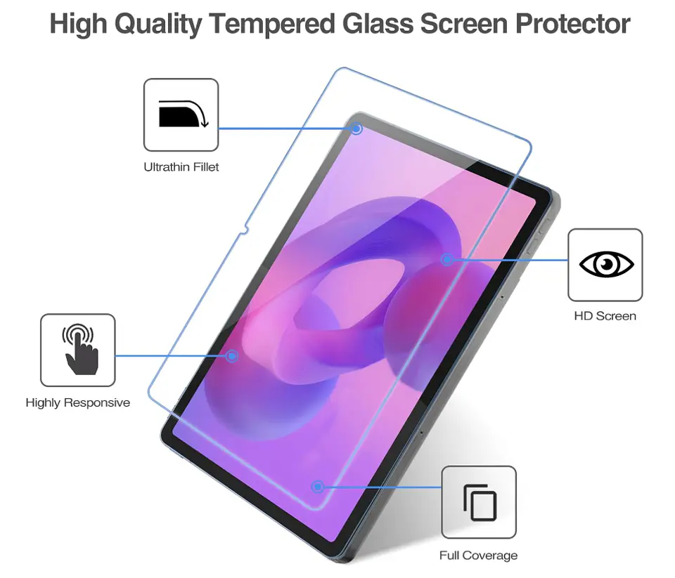 Lámina Mica Vidrio Templado Para Tablet Lenovo Idea Tab 11 2025 2