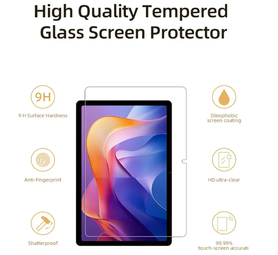 Lámina Mica Vidrio Templado Para Tablet Xiaomi Redmi Pad 2 5