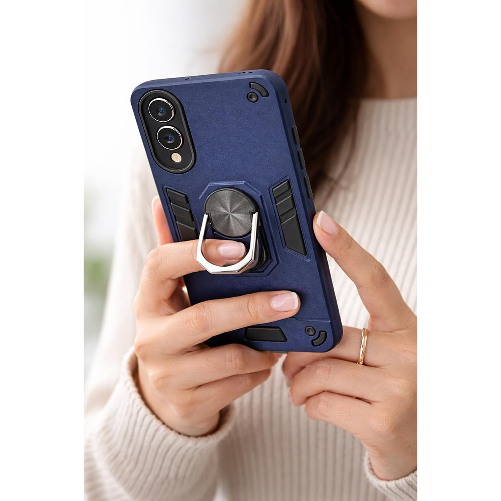 Carcasa Para Samsung S25 Edge Anti Golpes Anillo Azul