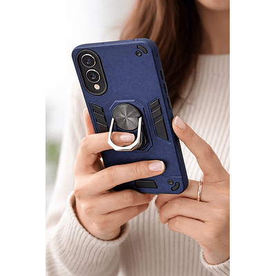 Carcasa Para Samsung S25 Edge Anti Golpes Anillo Azul