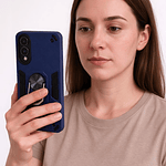 Carcasa Para Samsung S25 Edge Anti Golpes Anillo Azul