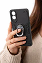 Carcasa Para Samsung S25 Edge Anti Golpes Anillo Negro - Miniatura 3