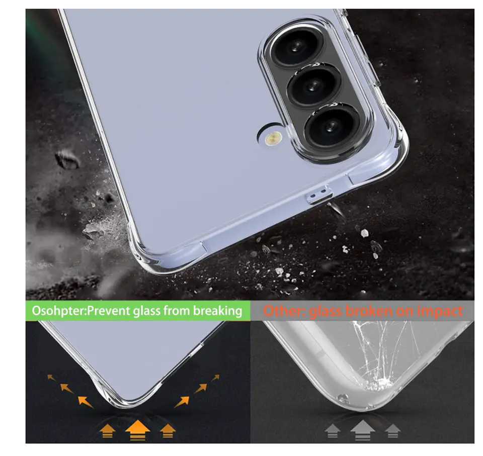 Carcasa Para Samsung S26 Transparente Reforzada 4