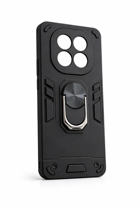 Carcasa Para Xiaomi Note 14 Pro 5g Anti Golpes Anillo Negro