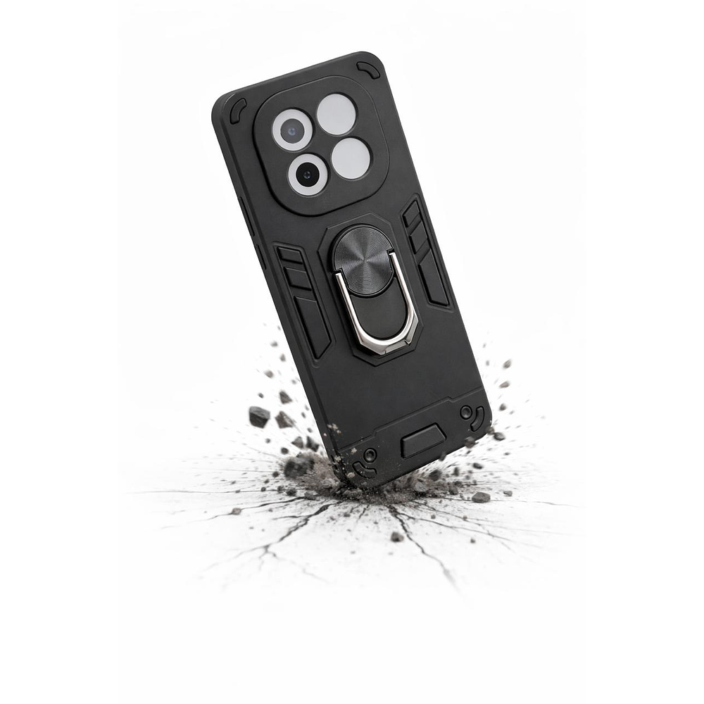 Carcasa Para Xiaomi Note 14 Pro 5g Anti Golpes Anillo Negro