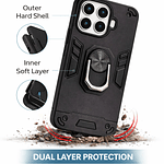 Carcasa Para Xiaomi 15t Anti Golpes Anillo Negro