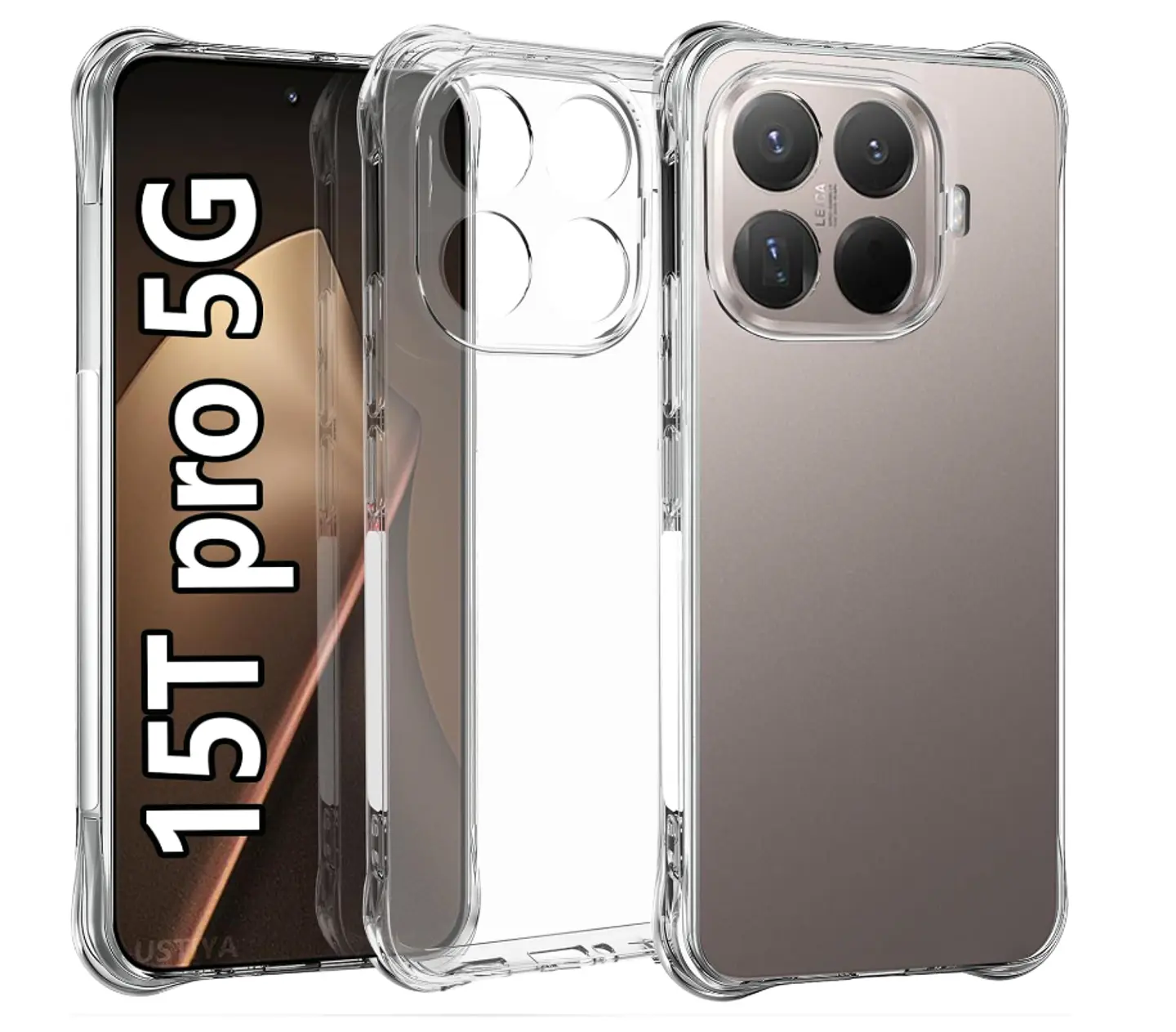 Carcasa Para Xiaomi 15T Pro 5g Transparente Reforzada 1