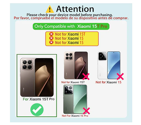 Carcasa Para Xiaomi 15T Pro 5g Transparente Reforzada