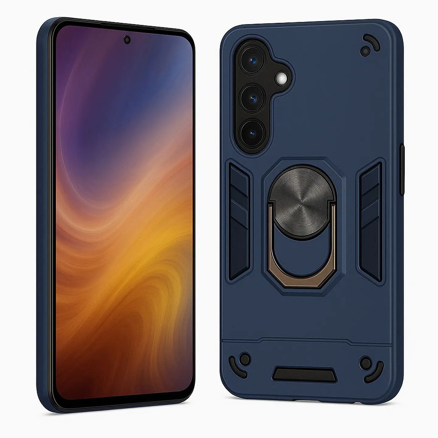 Carcasa Para Samsung A17 5g Anti Golpes Anillo Azul 1