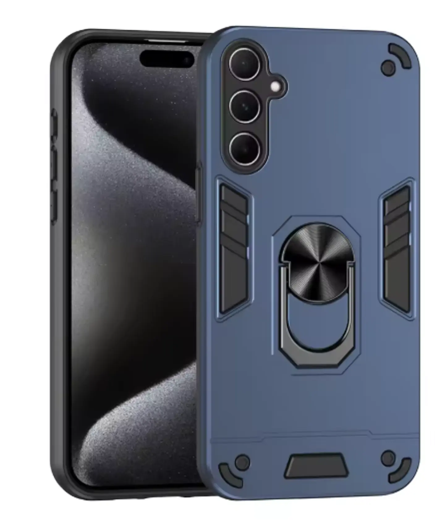 Carcasa Para Samsung A17 5g Anti Golpes Anillo Azul 2