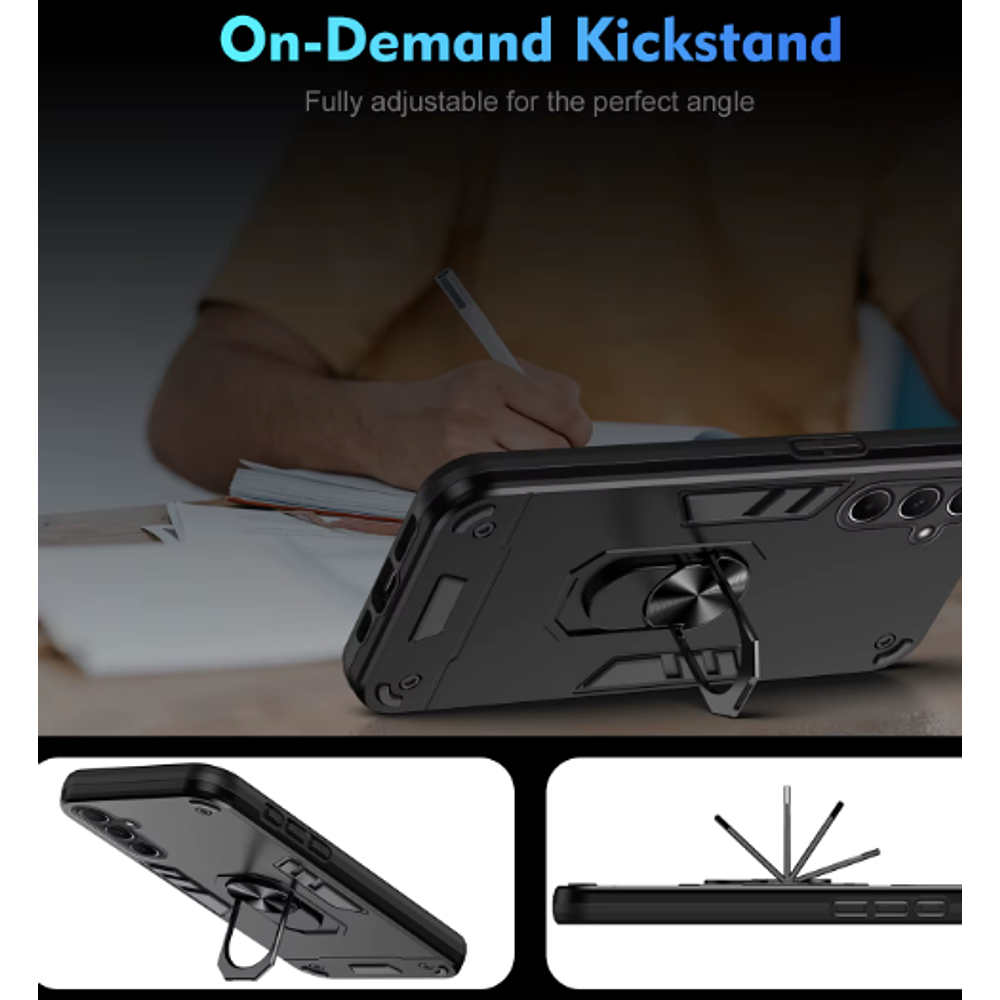 Carcasa Para Samsung A17 5g Anti Golpes Anillo Negro