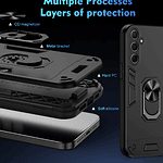 Carcasa Para Samsung A17 5g Anti Golpes Anillo Negro