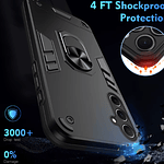 Carcasa Para Samsung A07 5g Anti Golpes Anillo Negro